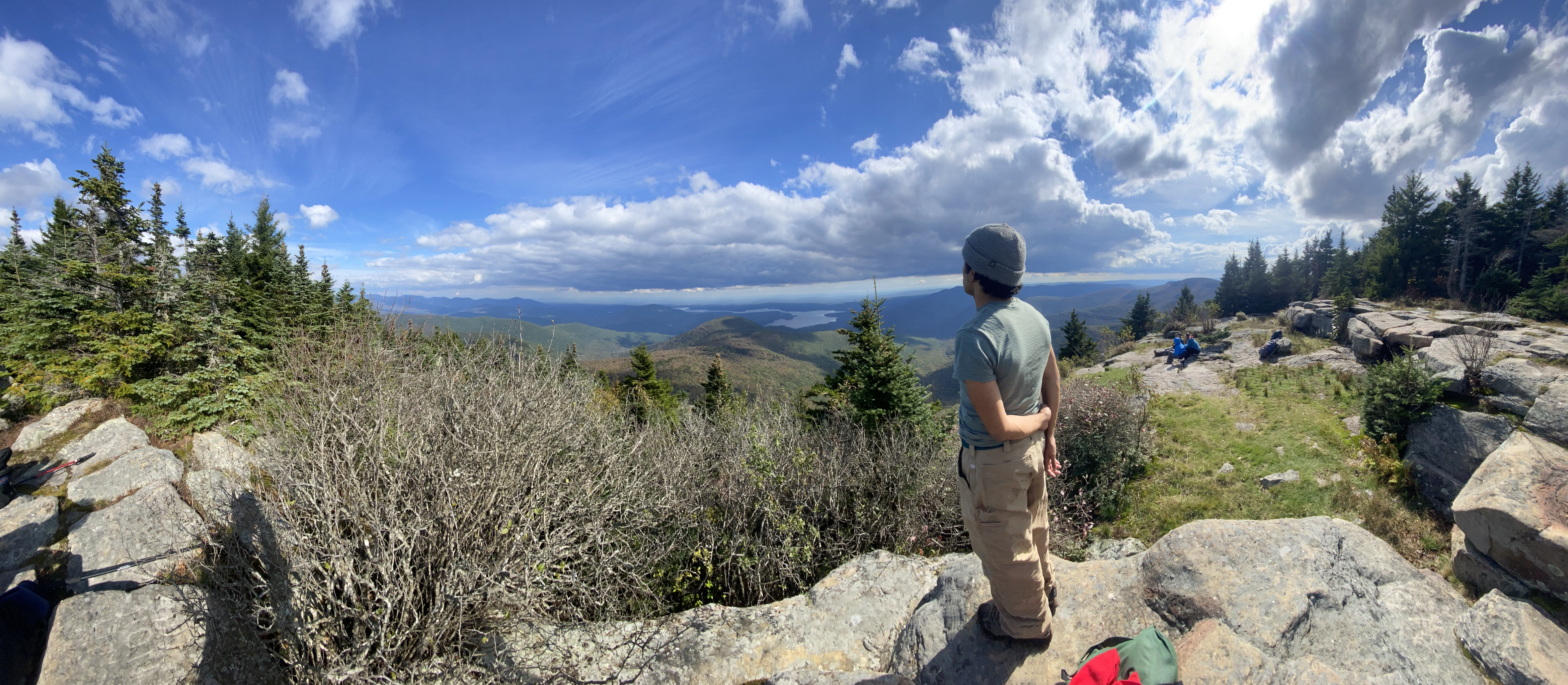 Person looking at mountian landscape