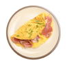 Ham or Bacon Omelette